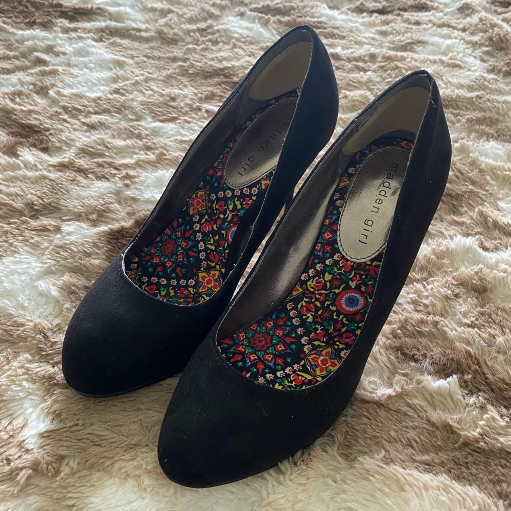 Black Madden Girl Heels